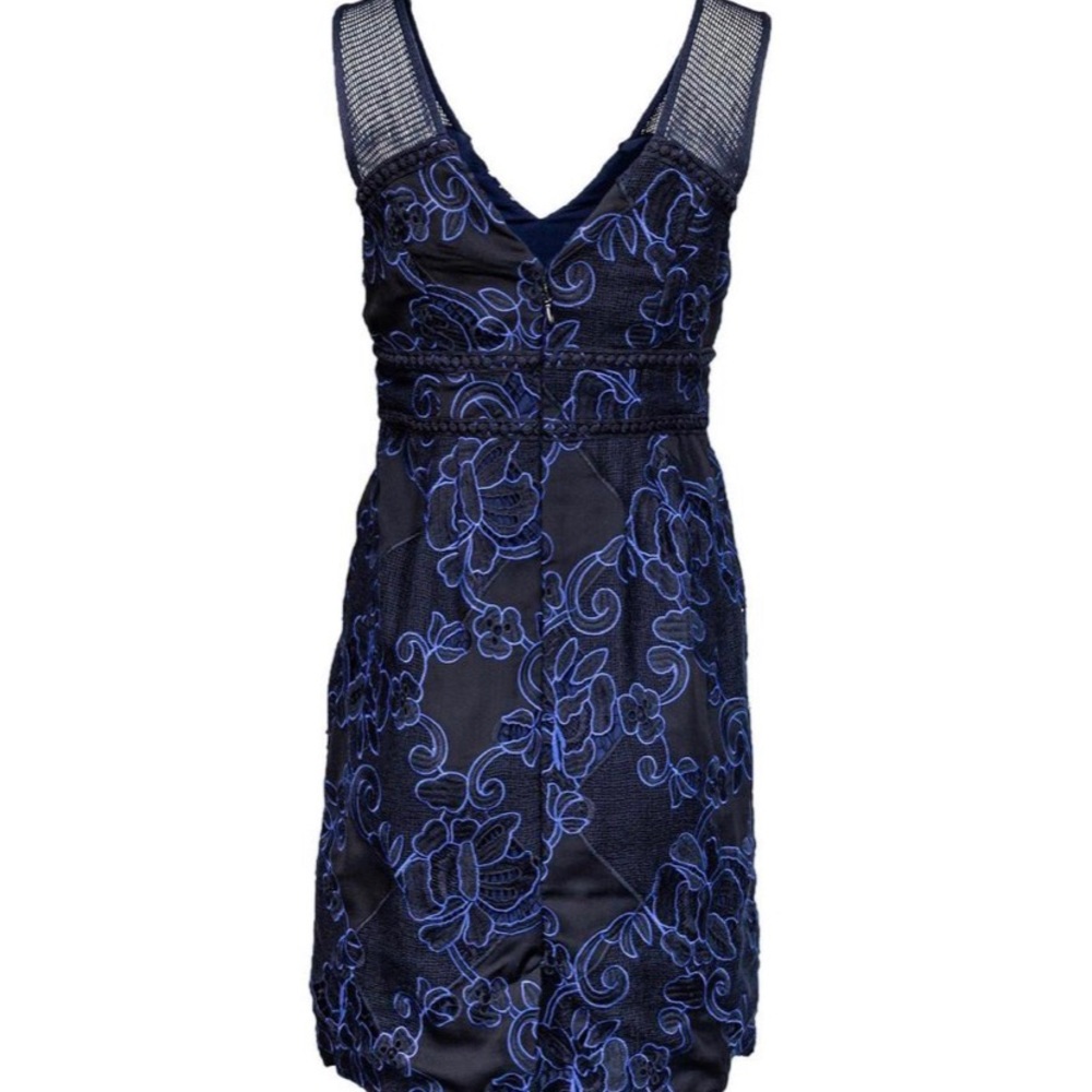 Moulinette Soeurs Blue and black lace dress